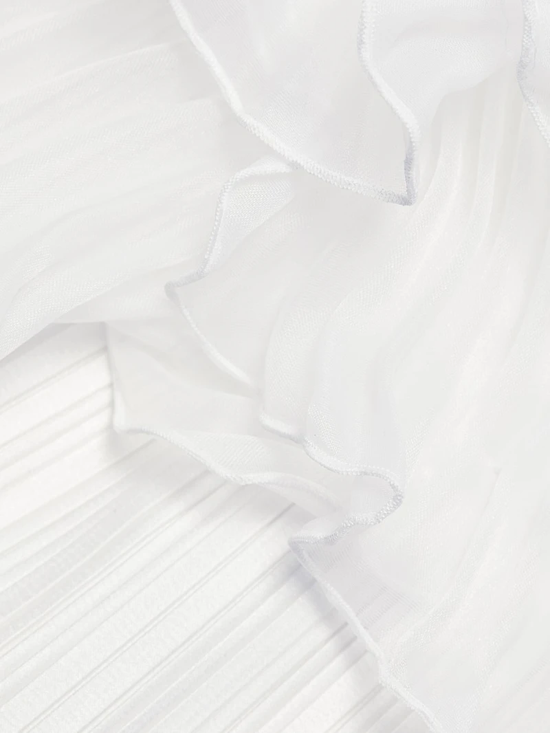 Fleur Pleated Puff Minidress