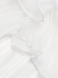 Fleur Pleated Puff Minidress