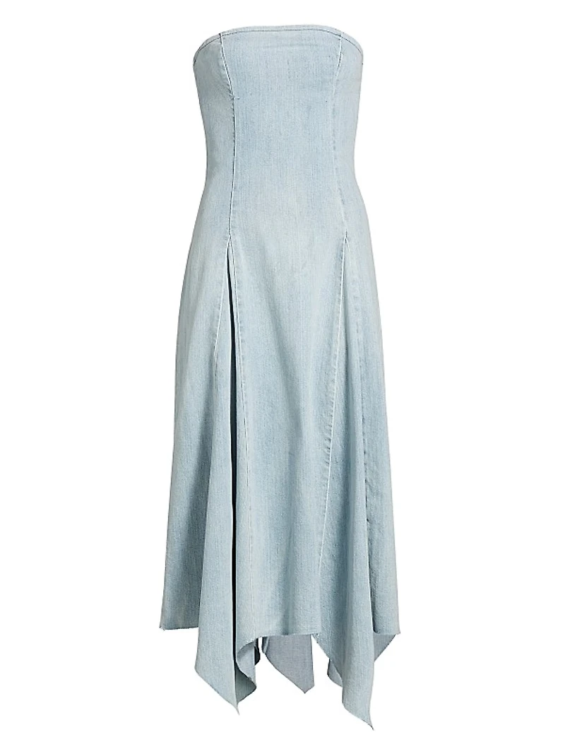 Eliana Strapless Denim Dress