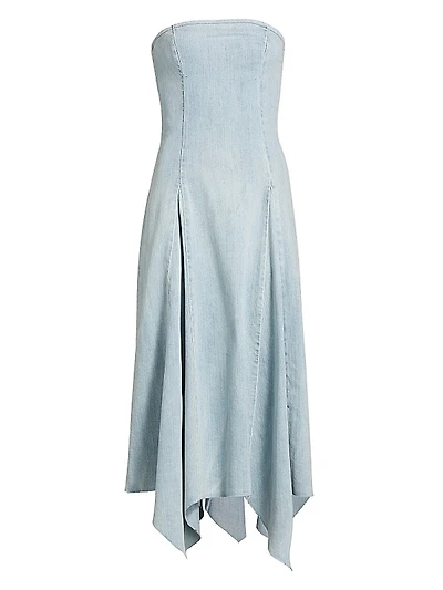 Eliana Strapless Denim Dress
