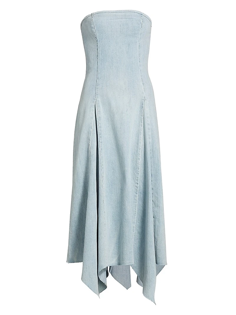 Eliana Strapless Denim Dress