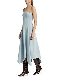 Eliana Strapless Denim Dress