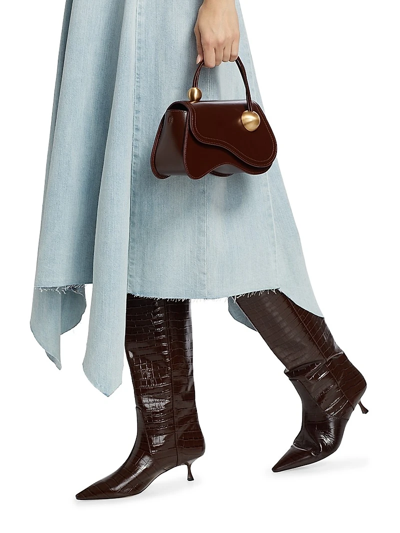 Eliana Strapless Denim Dress