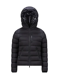 Herbe Hooded Short Down Jacket