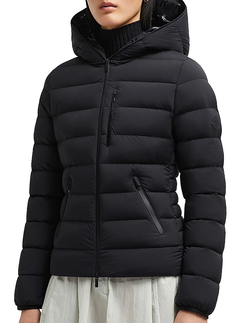 Herbe Hooded Short Down Jacket