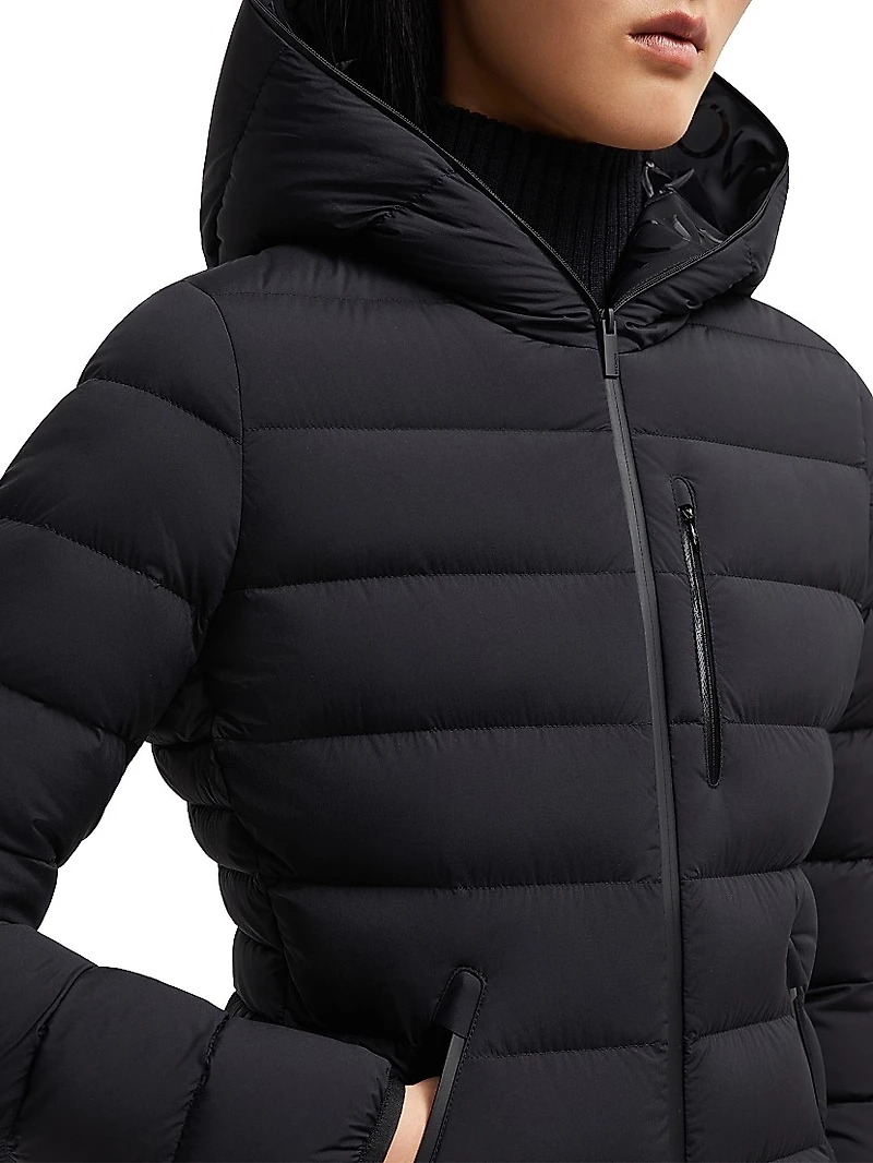 Herbe Hooded Short Down Jacket