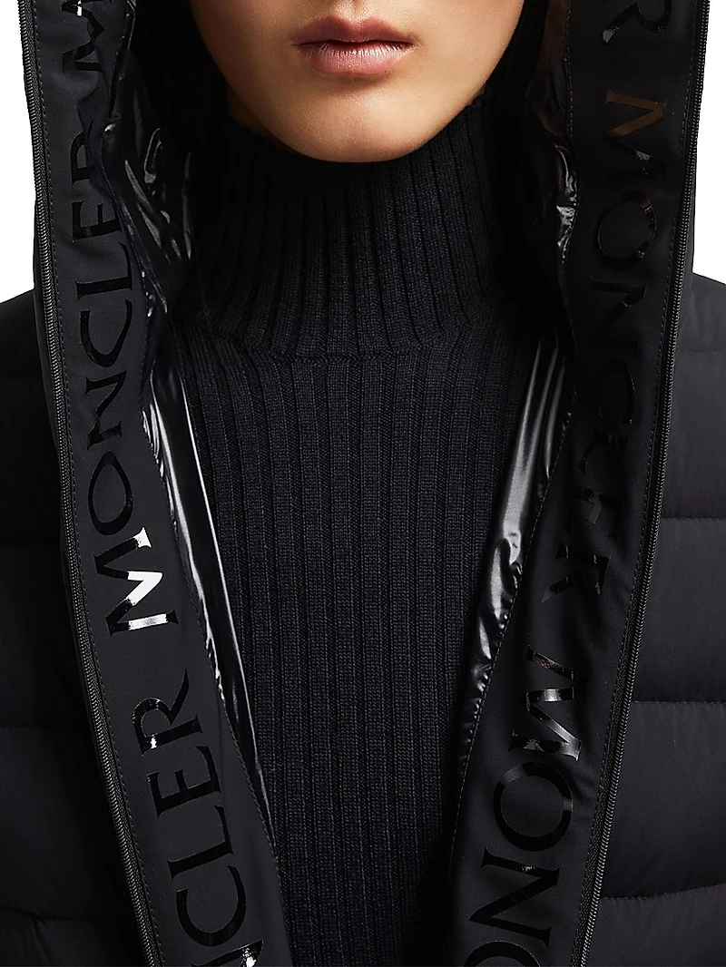 Herbe Hooded Short Down Jacket