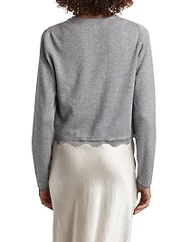 Elaine Wool-Blend Tie Cardigan