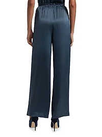 Kingston Silk Wide-Leg Pants