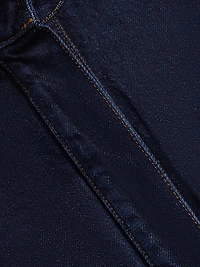 Nailah Denim Long-Sleeve Jumpsuit