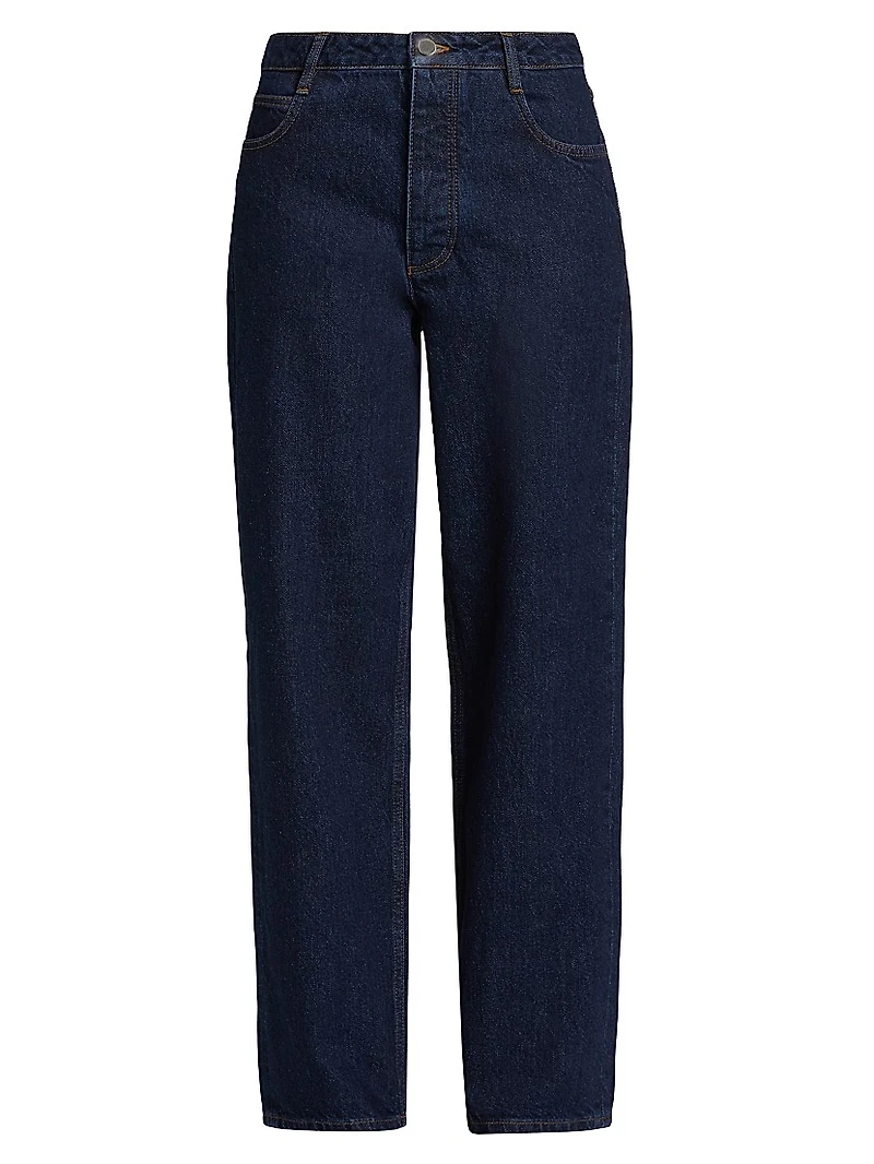 Sade Mid-Rise Straight-Leg Jeans