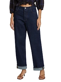 Sade Mid-Rise Straight-Leg Jeans
