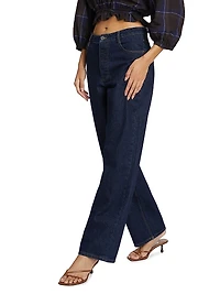 Sade Mid-Rise Straight-Leg Jeans