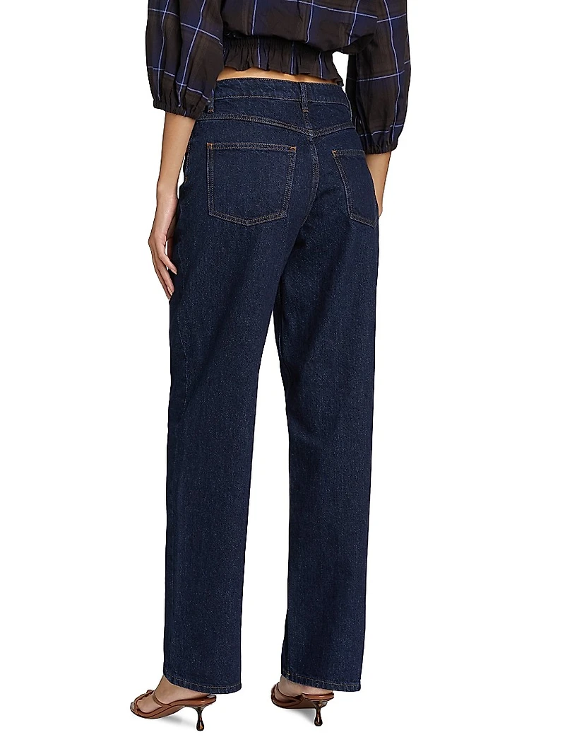 Sade Mid-Rise Straight-Leg Jeans