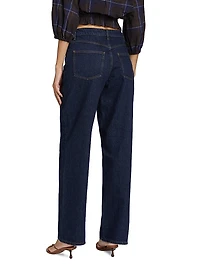 Sade Mid-Rise Straight-Leg Jeans