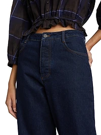 Sade Mid-Rise Straight-Leg Jeans