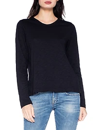 Baby Fit Long Sleeve Shrunken Crewneck Tee