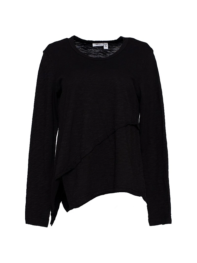 Crew Long Sleeve Easy Crossover Hem