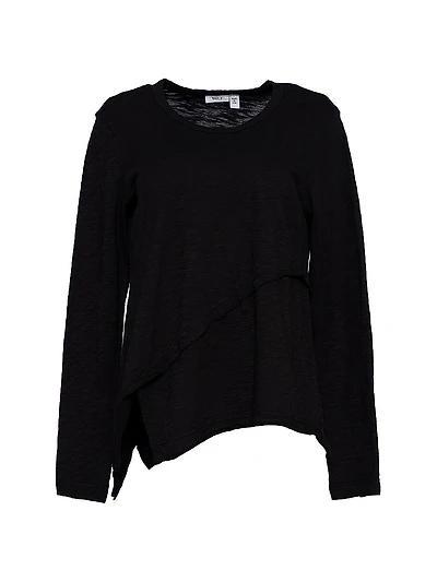Crew Long Sleeve Easy Crossover Hem
