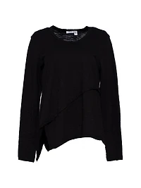 Crew Long Sleeve Easy Crossover Hem
