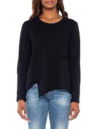 Crew Long Sleeve Easy Crossover Hem