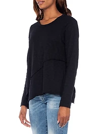 Crew Long Sleeve Easy Crossover Hem