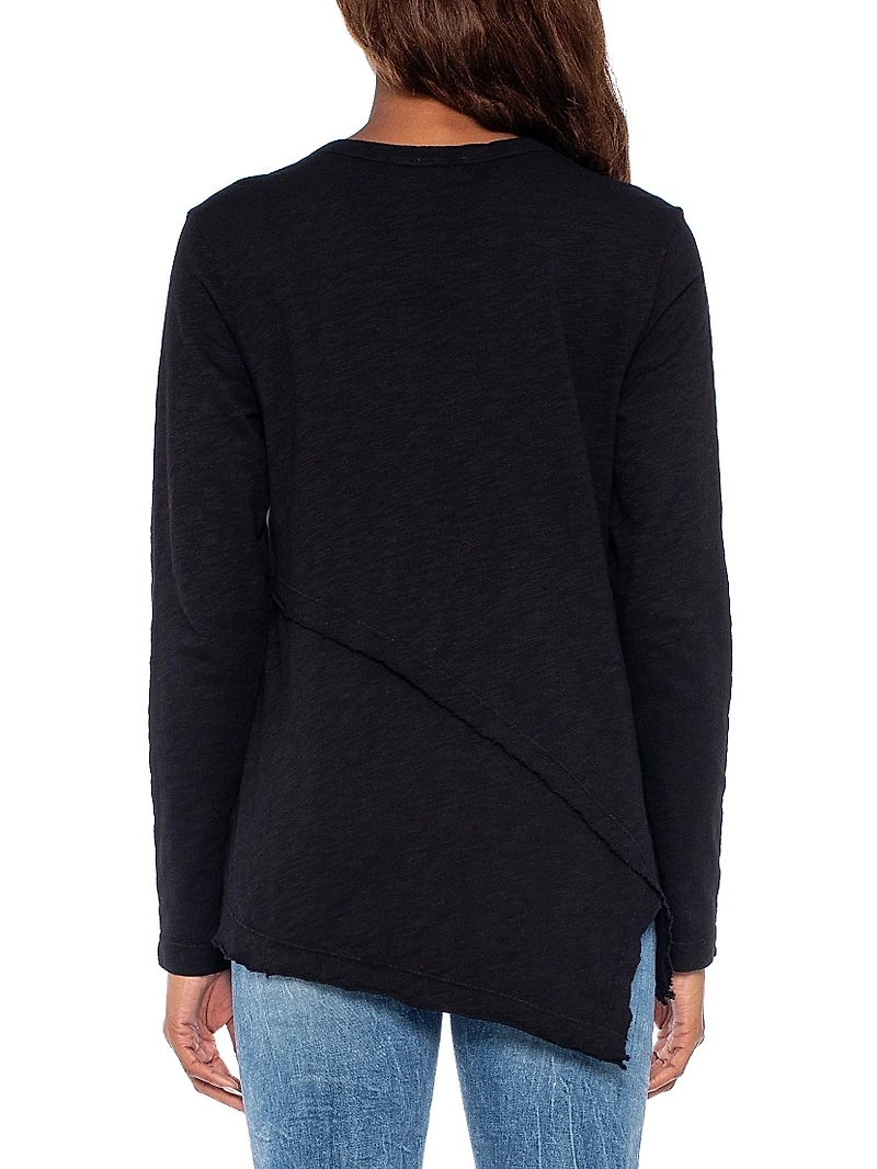 Crew Long Sleeve Easy Crossover Hem