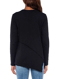 Crew Long Sleeve Easy Crossover Hem