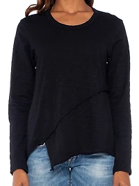 Crew Long Sleeve Easy Crossover Hem