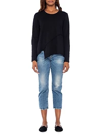 Crew Long Sleeve Easy Crossover Hem