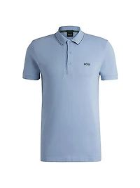 Cotton-Piqué Slim-Fit Polo Shirt with Tonal Logo