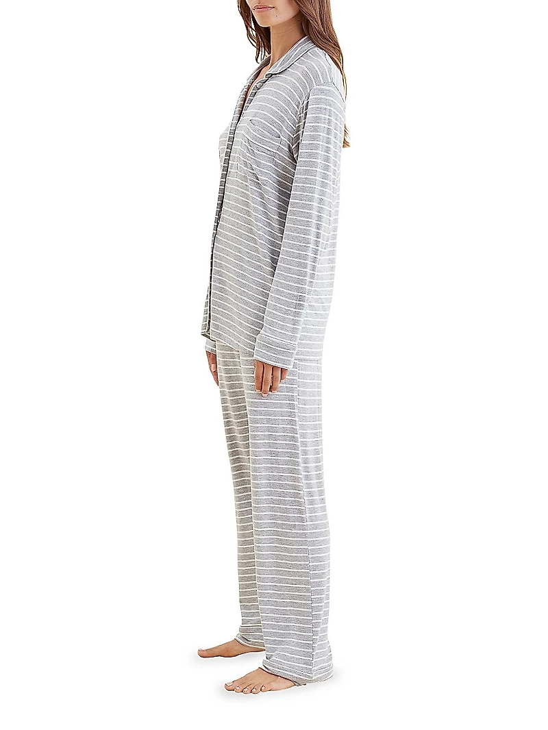 Kate Striped Drawstring Pajamas