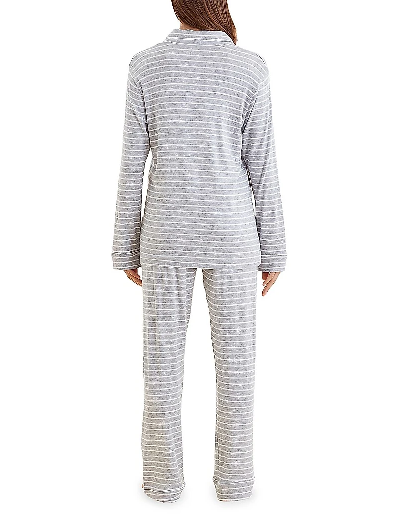 Kate Striped Drawstring Pajamas