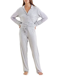 Kate Striped Drawstring Pajamas