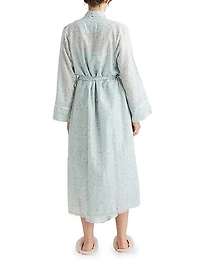 Cheri Blossom Silk-Blend Robe