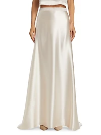 Gemma Satin Maxi Skirt