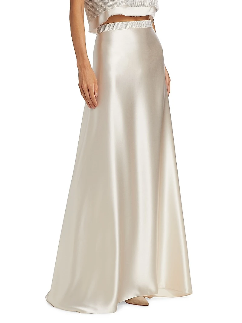 Gemma Satin Maxi Skirt