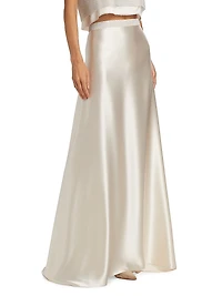 Gemma Satin Maxi Skirt