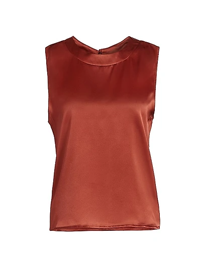 Jadon Satin Sleeveless Top