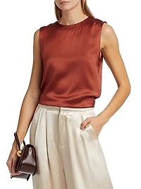 Jadon Satin Sleeveless Top