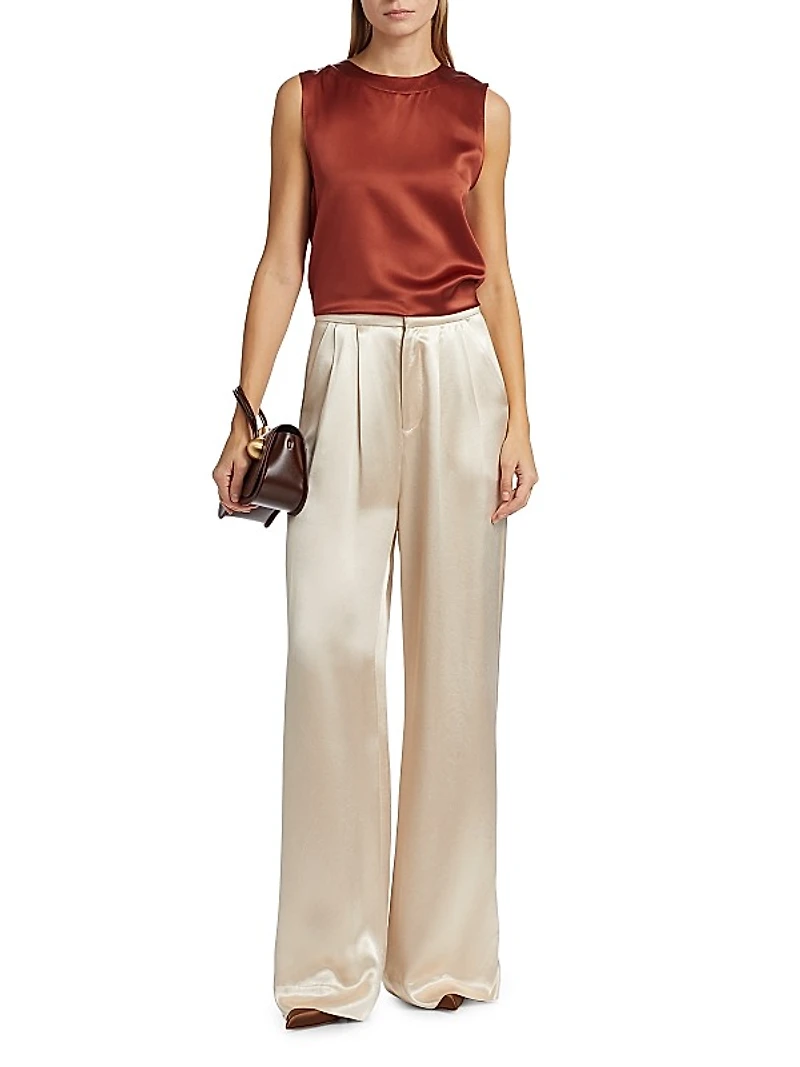 Jadon Satin Sleeveless Top