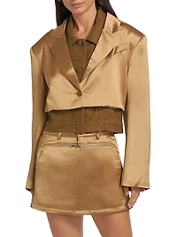 Neel Satin Layered Jacket