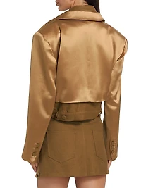 Neel Satin Layered Jacket