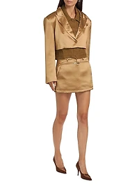 Neel Satin Layered Jacket