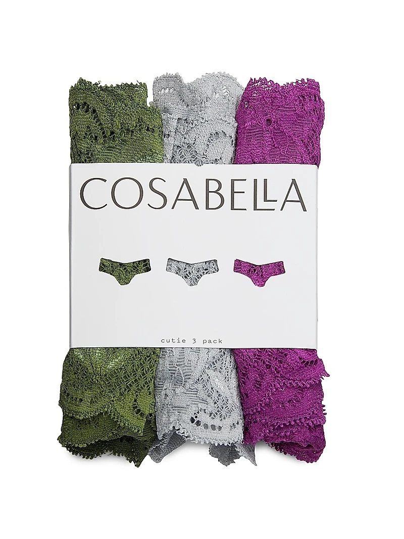 Never Say Lace 3-Pack Thongs