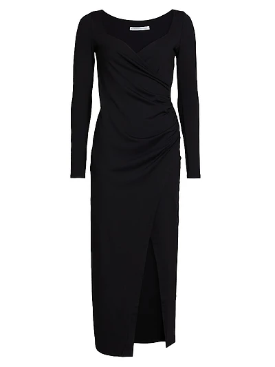Wrap Midi-Dress