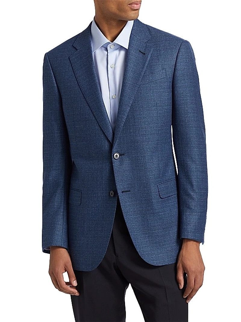 Hi Textured Virgin Wool Sportcoat