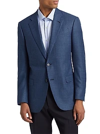 Hi Textured Virgin Wool Sportcoat