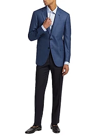 Hi Textured Virgin Wool Sportcoat