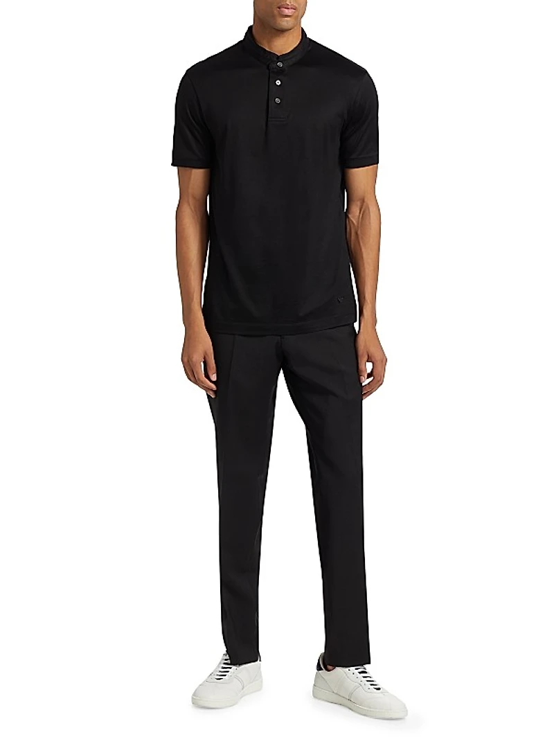 Cotton-Blend Polo Shirt